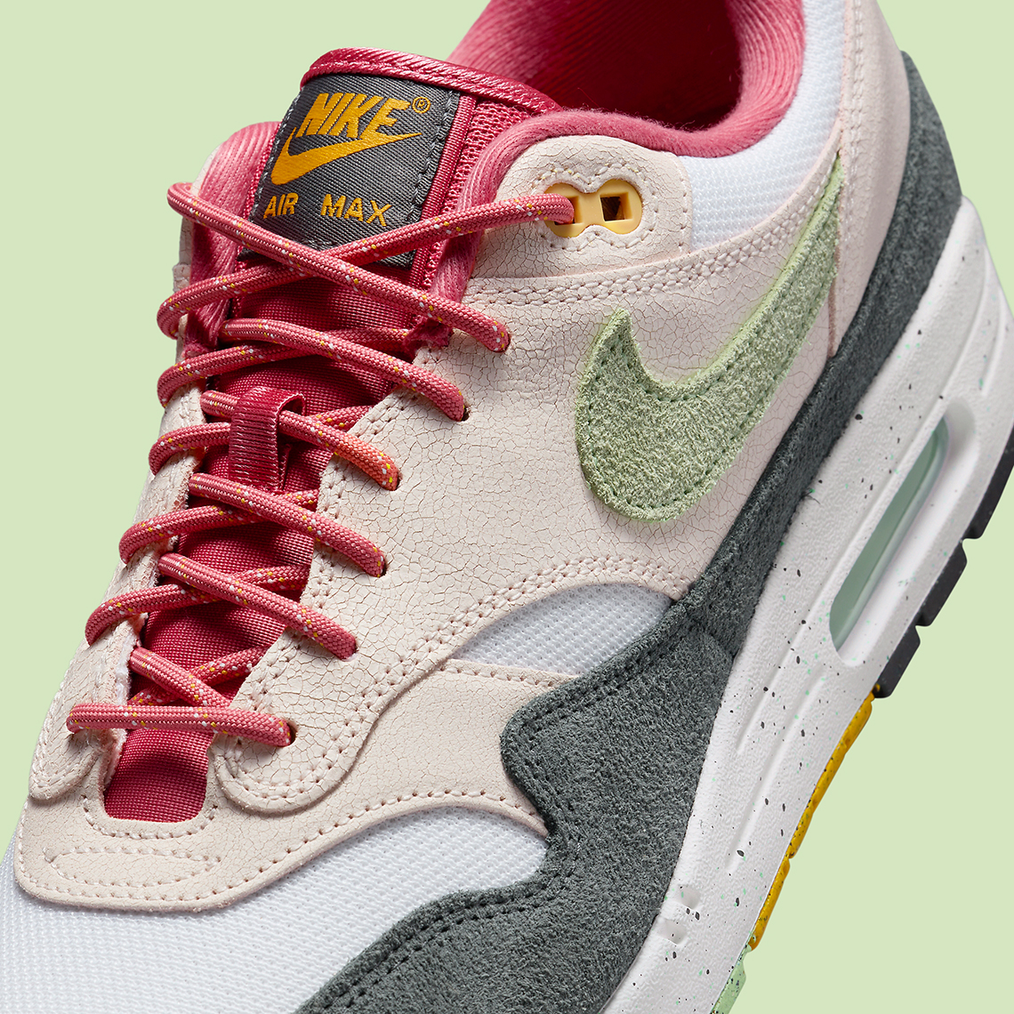 Nike Air Max 1 Light Soft Green Vapor Pink Anthracite Fz4133 640 8