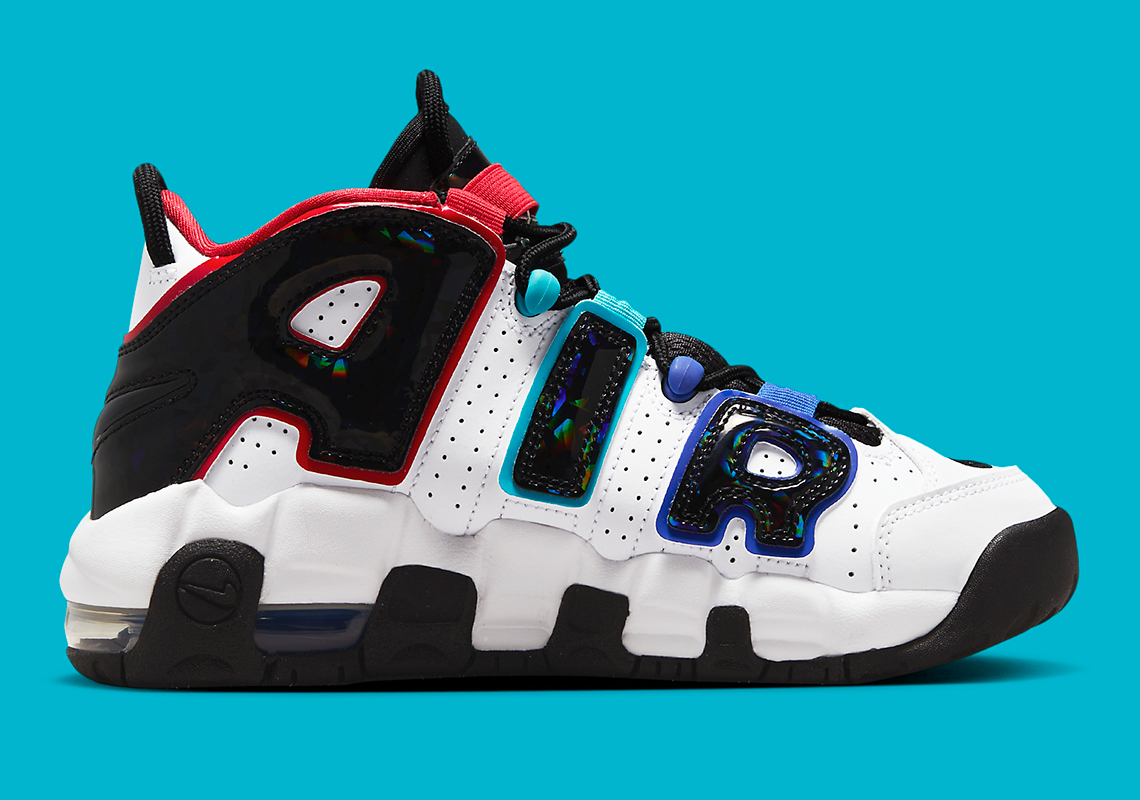 Nike Air More Uptempo Gs White Black Prism Fv0838 100 5