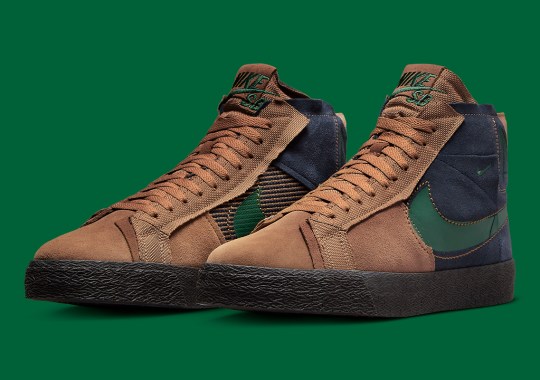 The Nike SB Blazer Mid Edge Returns In “Brown/Green Suede”