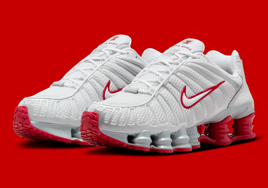 The Nike Shox TL's Revival Includes This "Platinum Tint/Gym Red"