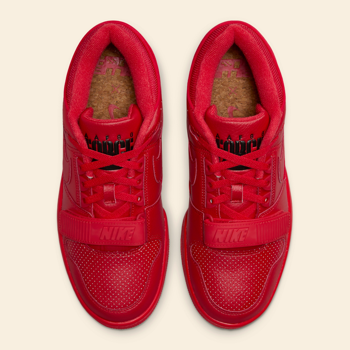 Billie Eilish Nike Alpha Force Low 88 Triple Red Dz6763 600 3