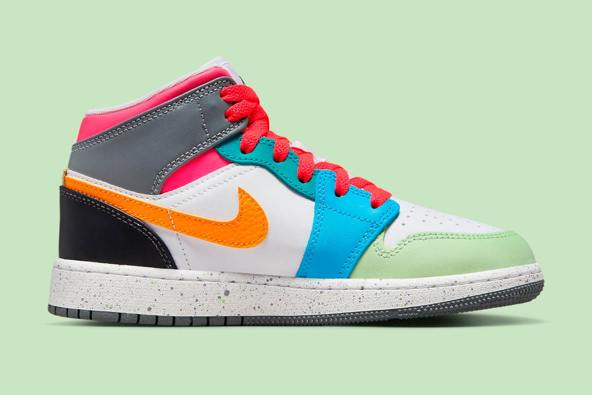 Kids Air Jordan 1 Mid Multicolor Fn1190 100 7