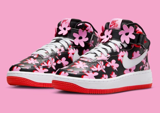 Flowers Bloom On This Kid’s Nike Air Force 1 Mid Ahead Of Spring 2024