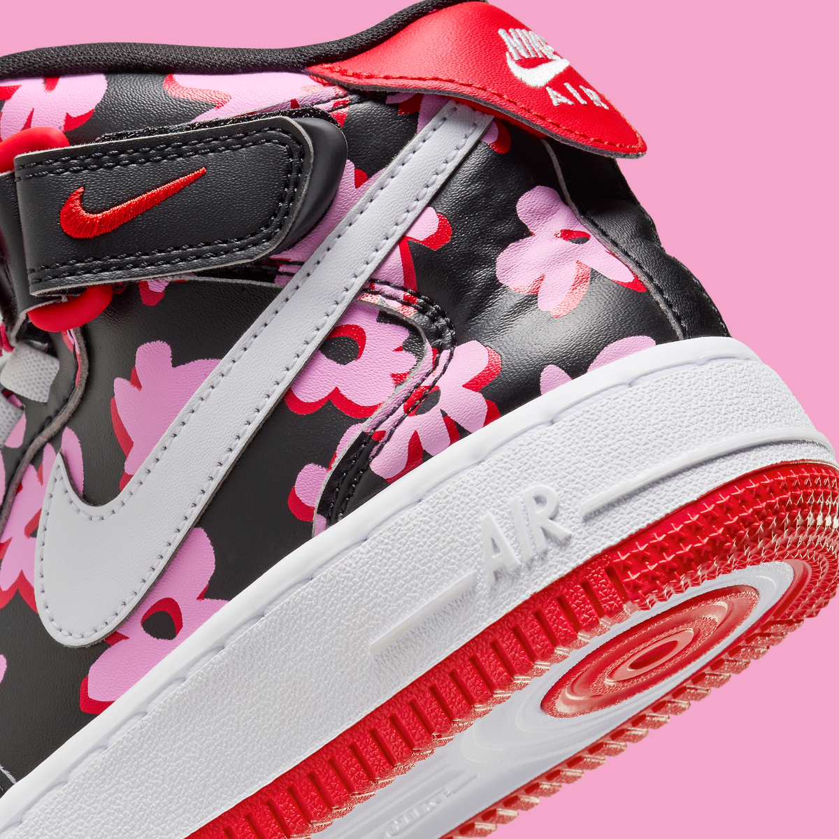 Kids Nike Air Force 1 Mid Flowers 2024 6