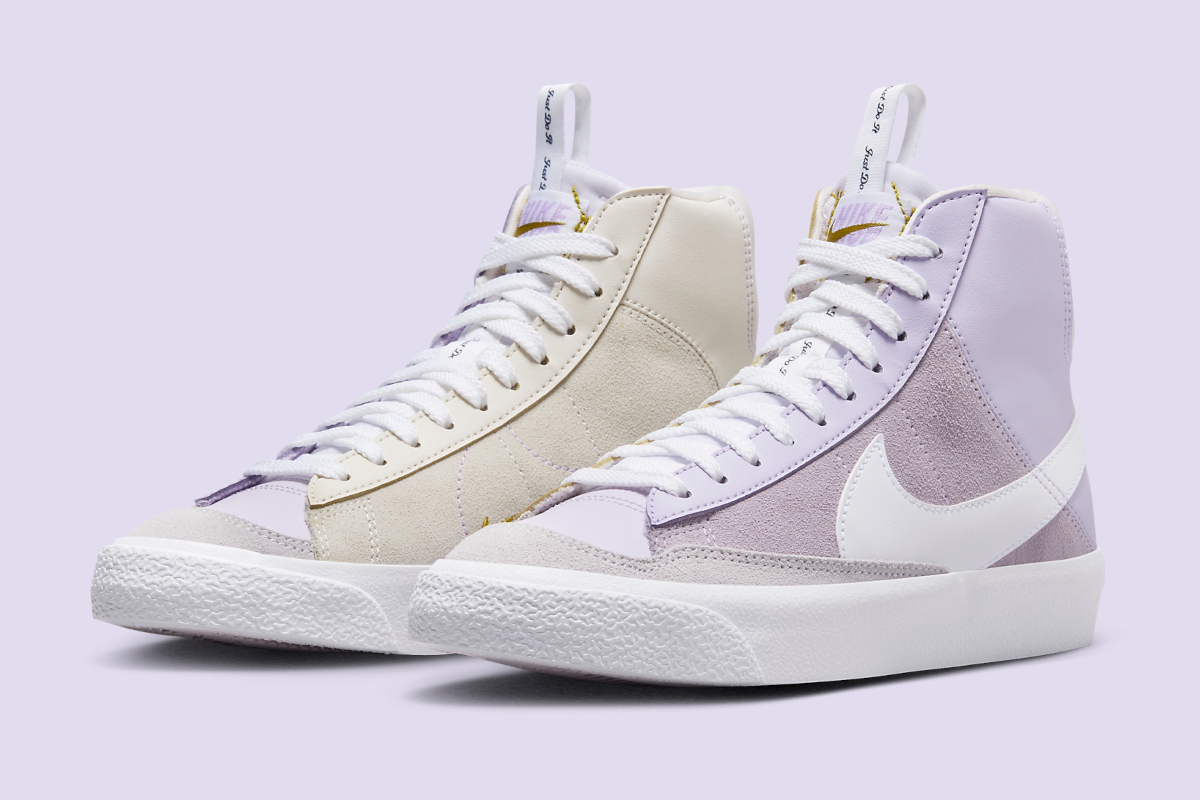 Nike Brings “Just Do It” Messaging And Mismatched Purples To The Blazer Mid