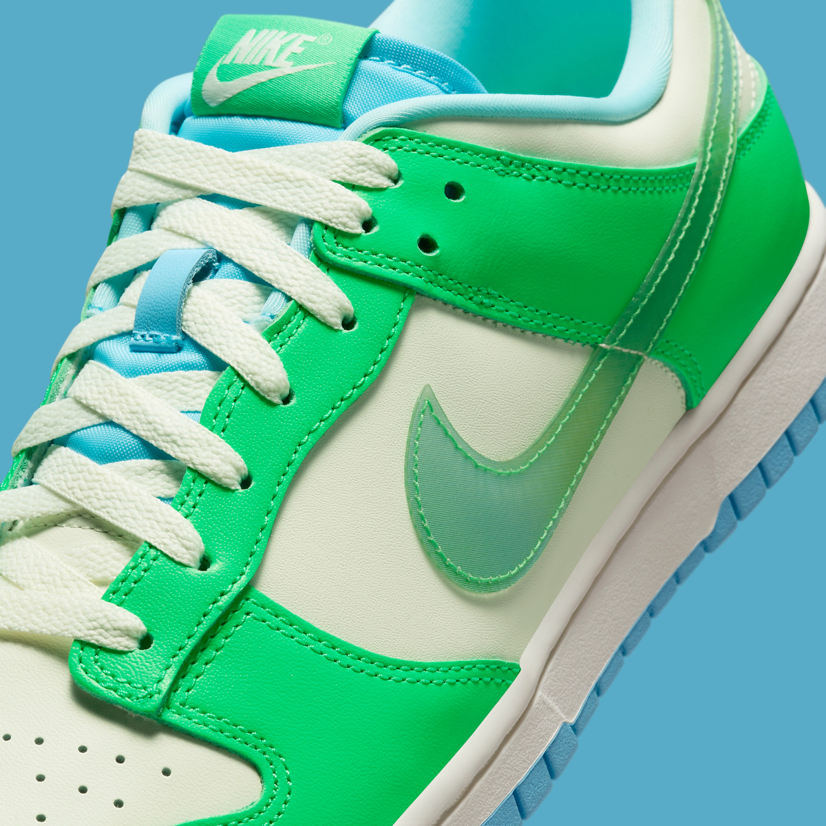 Nike Dunk Low Sail Green Shock Fz4015 399 1