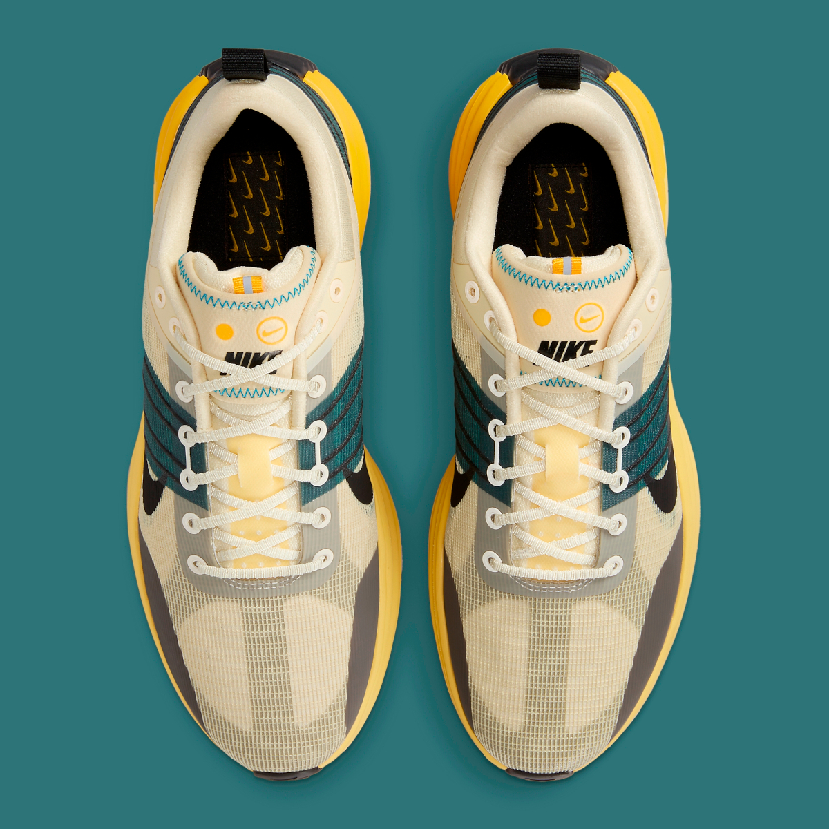 Nike Lunar Roam Dv2440 700 Alabaster Black Lemon Drop Saturn Gold 7