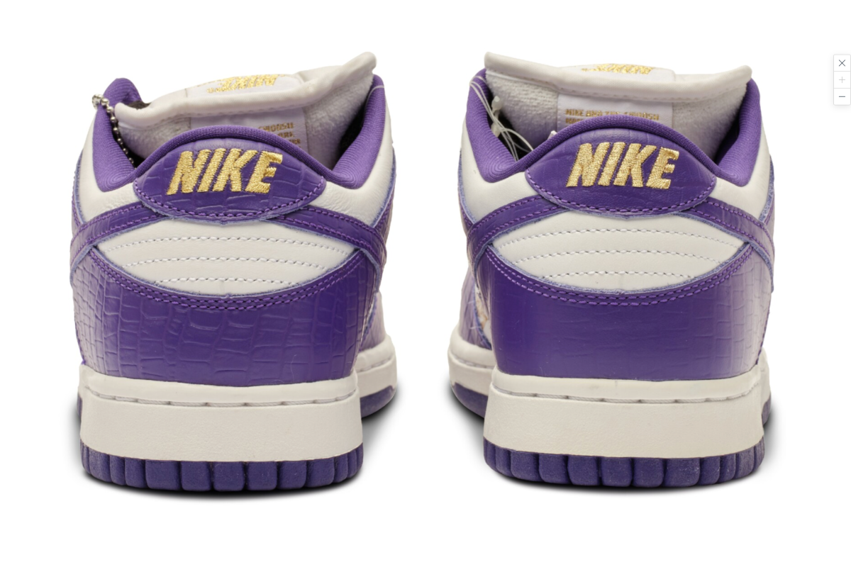 Sothebys Auction Supreme Purple Nike Sb Dunk Low Sample 1