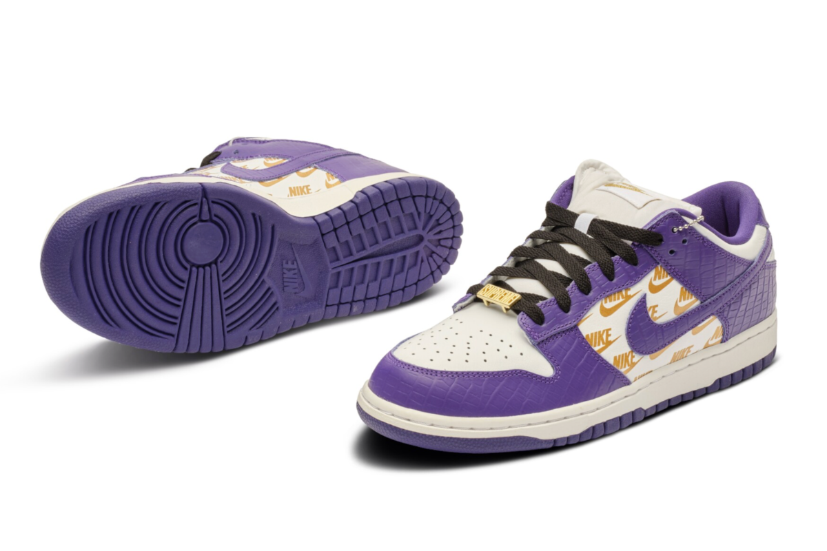 Sothebys Auction Supreme Purple Nike Sb Dunk Low Sample 3