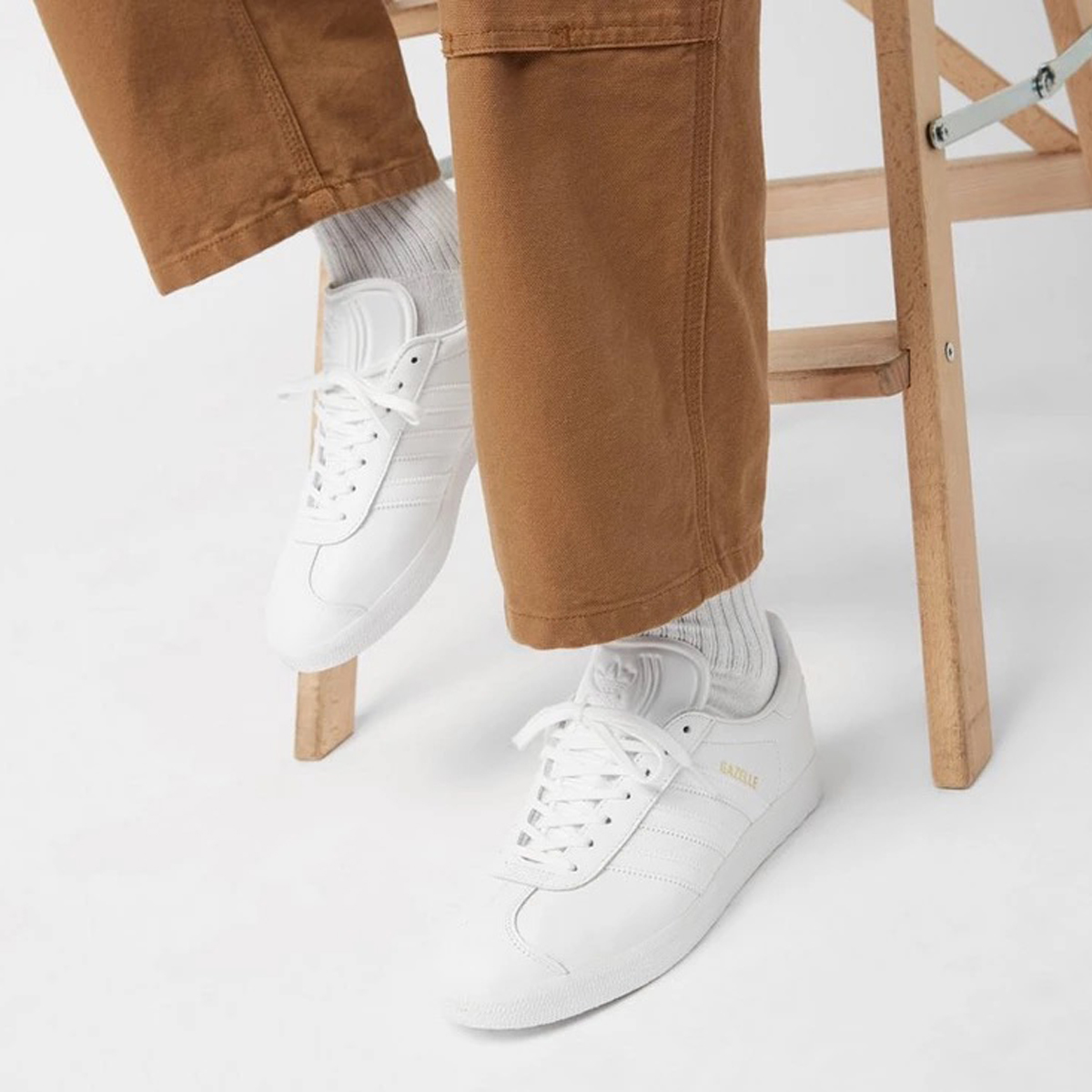 Adidas Gazelle Cloud White Gold Metallic Bb5498 2
