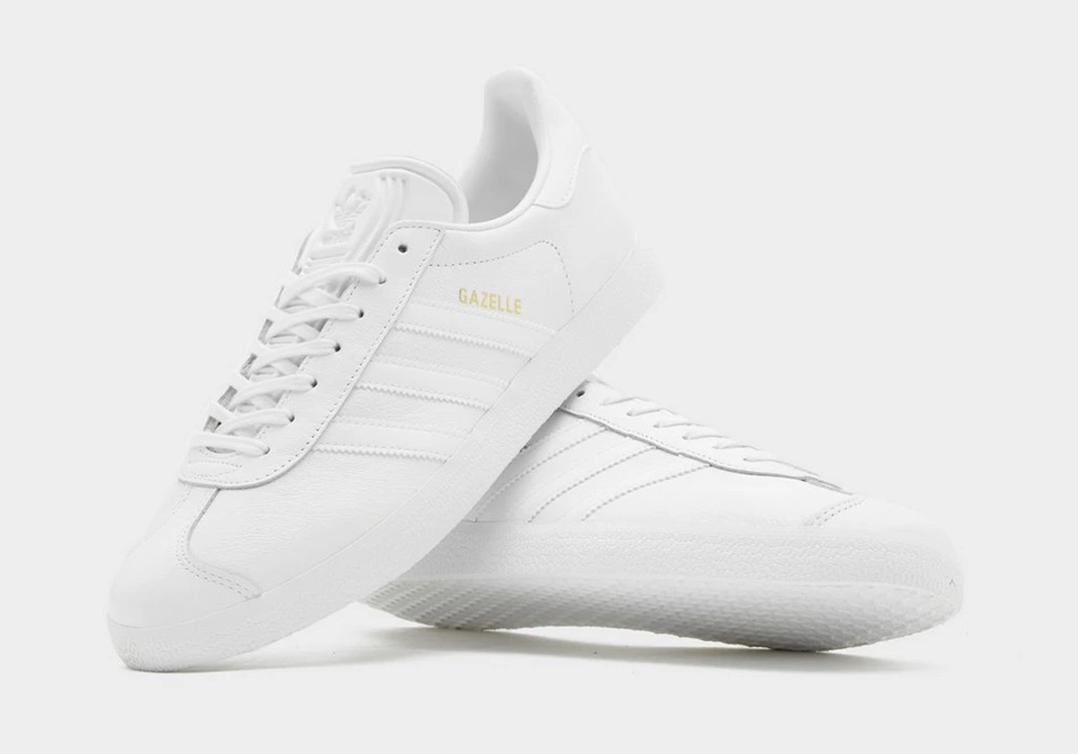 Adidas Gazelle Cloud White Gold Metallic Bb5498 5