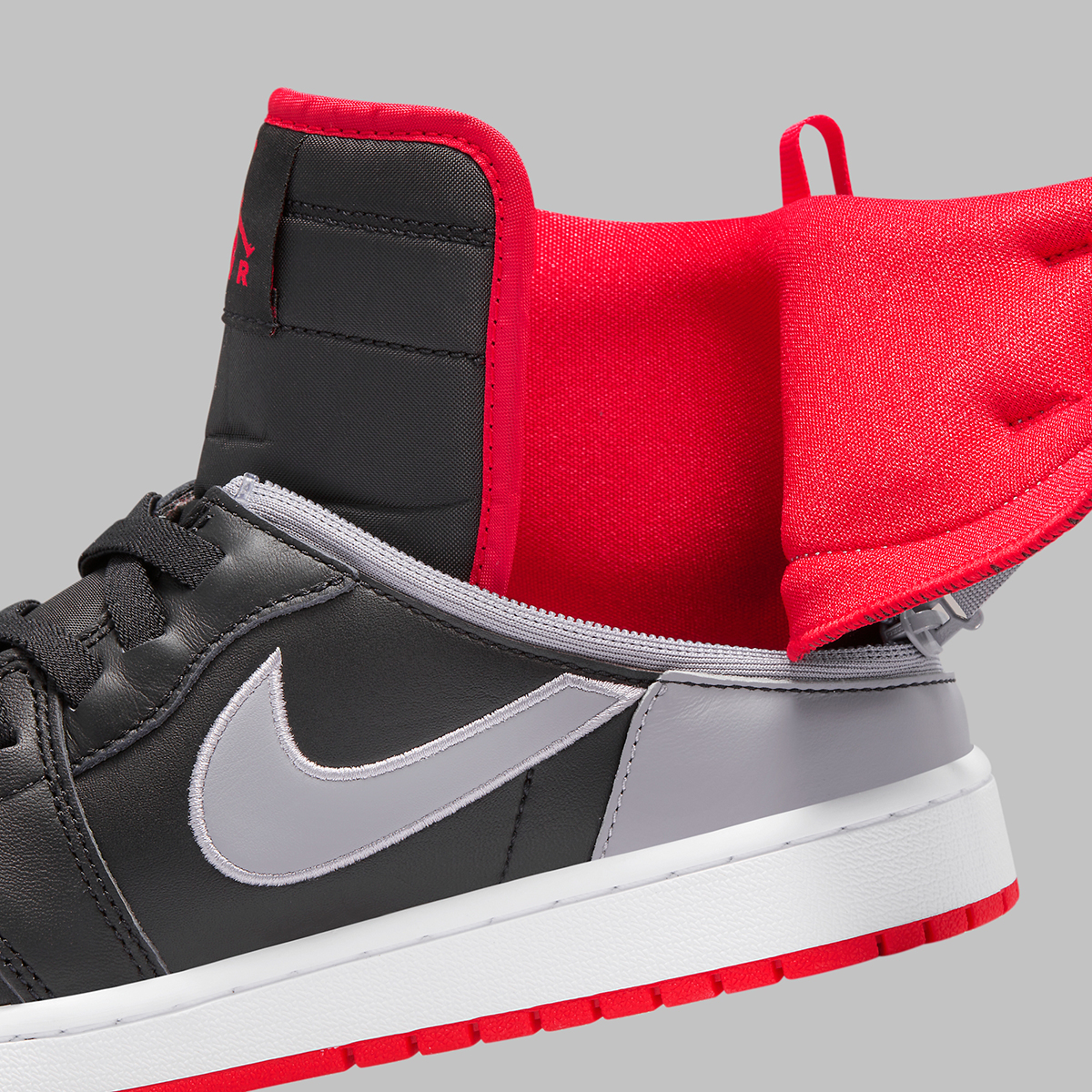 Air Jordan 1 Flyease Black Grey Red Cq3835 010 2