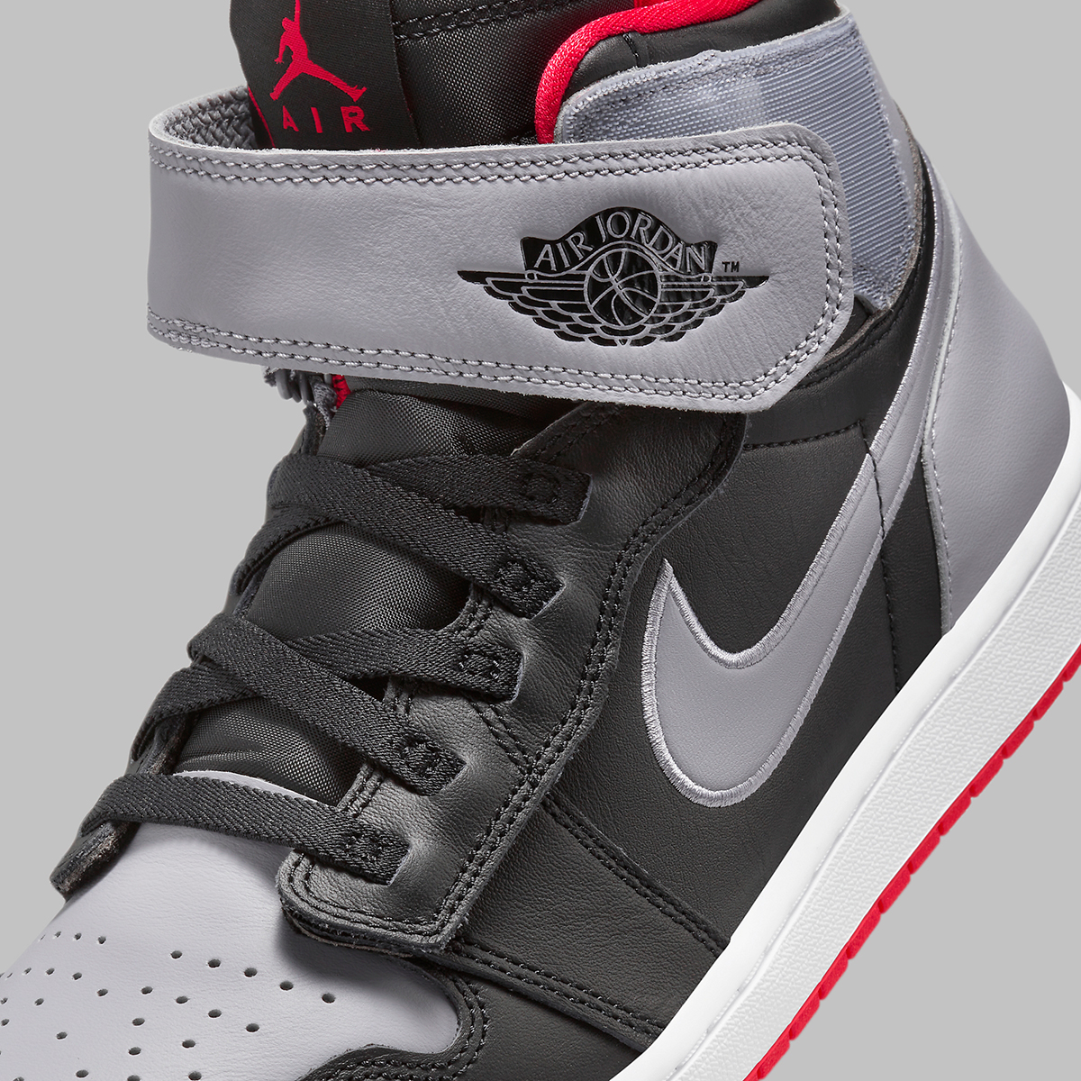 Air Jordan 1 Flyease Black Grey Red Cq3835 010 7