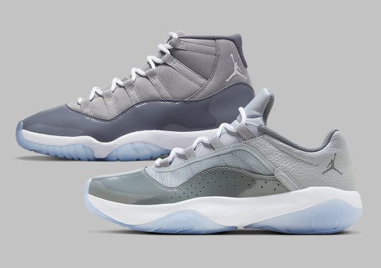 The Air Jordan 11 CMFT Low “Cool Grey” Flaunts Patent Leather