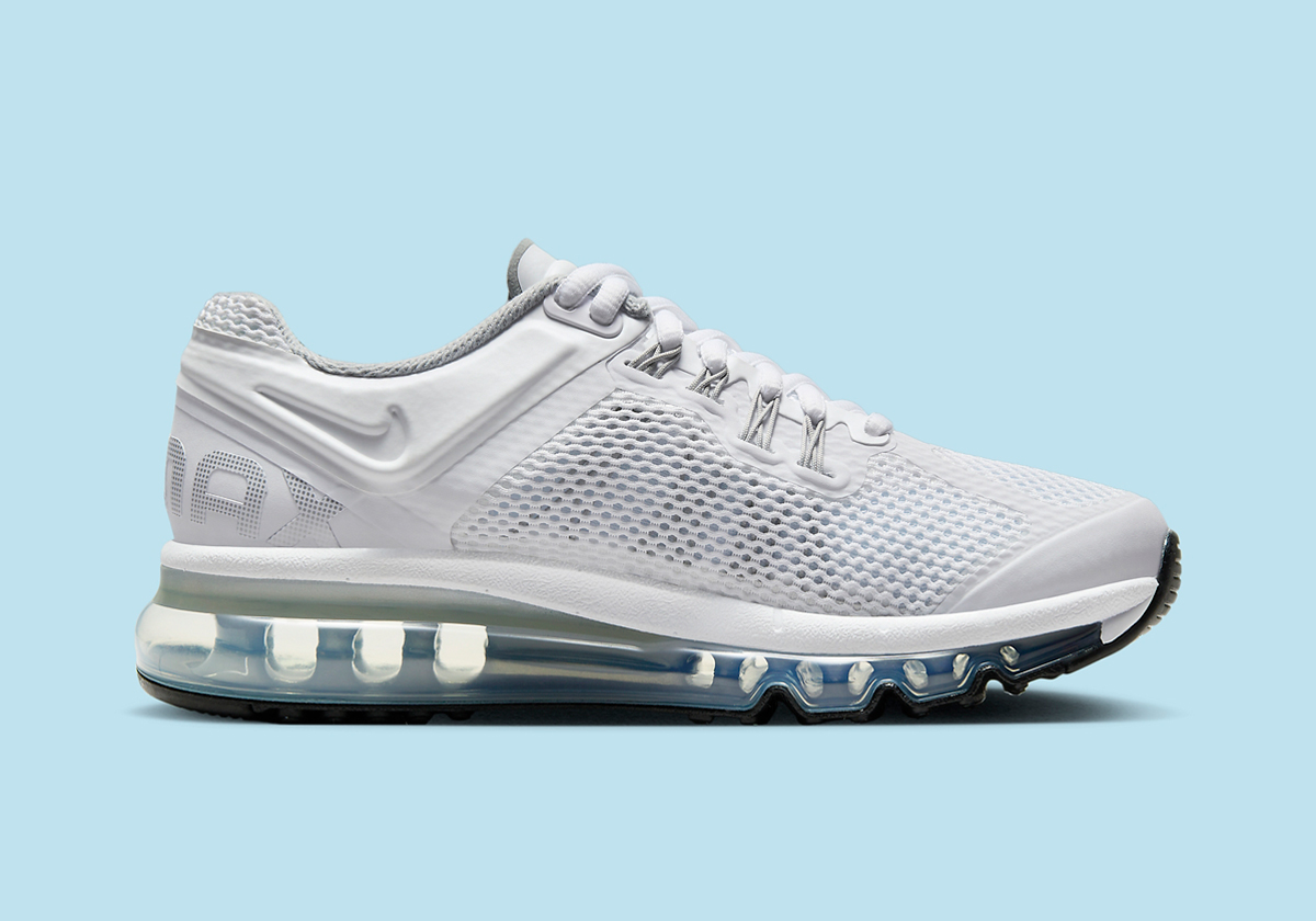 Nike Air Max 2013 Gs White Metallic Silver 555426 100 6