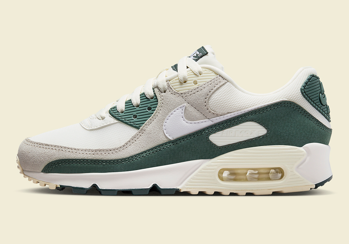 Nike Air Max 90 Womens Sail Vintage Green Coconut Milk White Fz5163 133 5