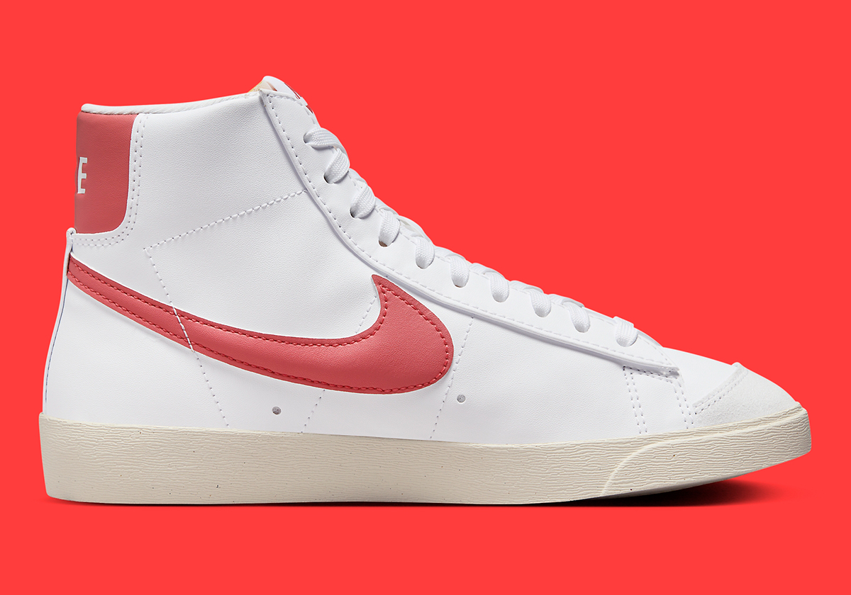 Nike Blazer Mid 77 Womens White Crimson Fz3626 100 5