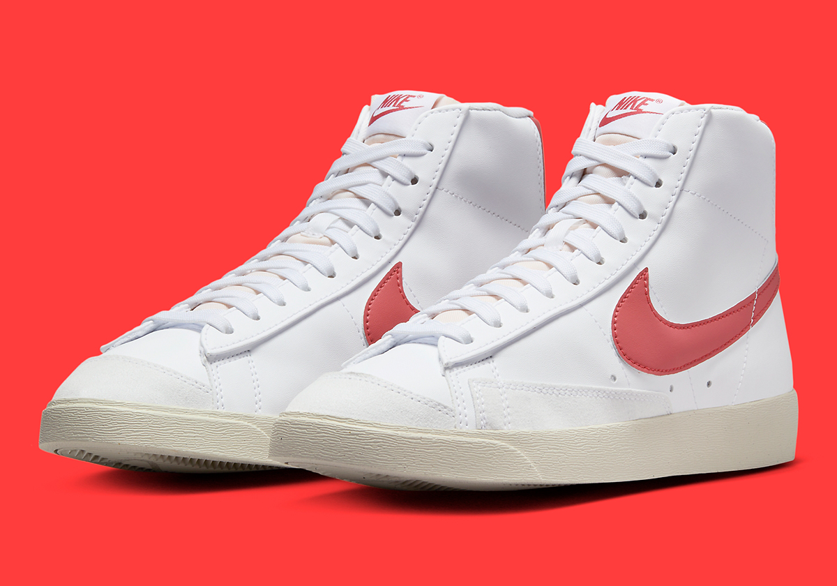 Nike Blazer Mid 77 Womens White Crimson Fz3626 100 7