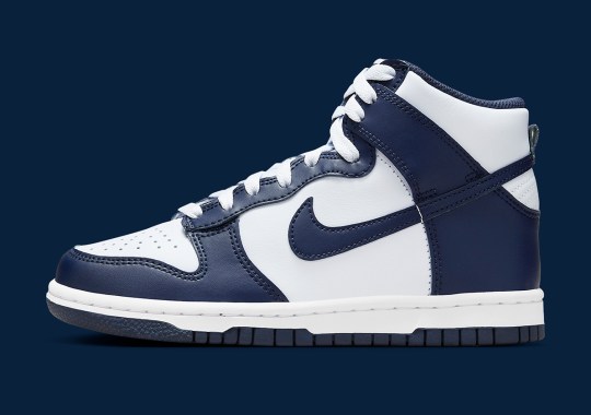 The Kids Receive An “Obsidian/White” Nike Dunk High