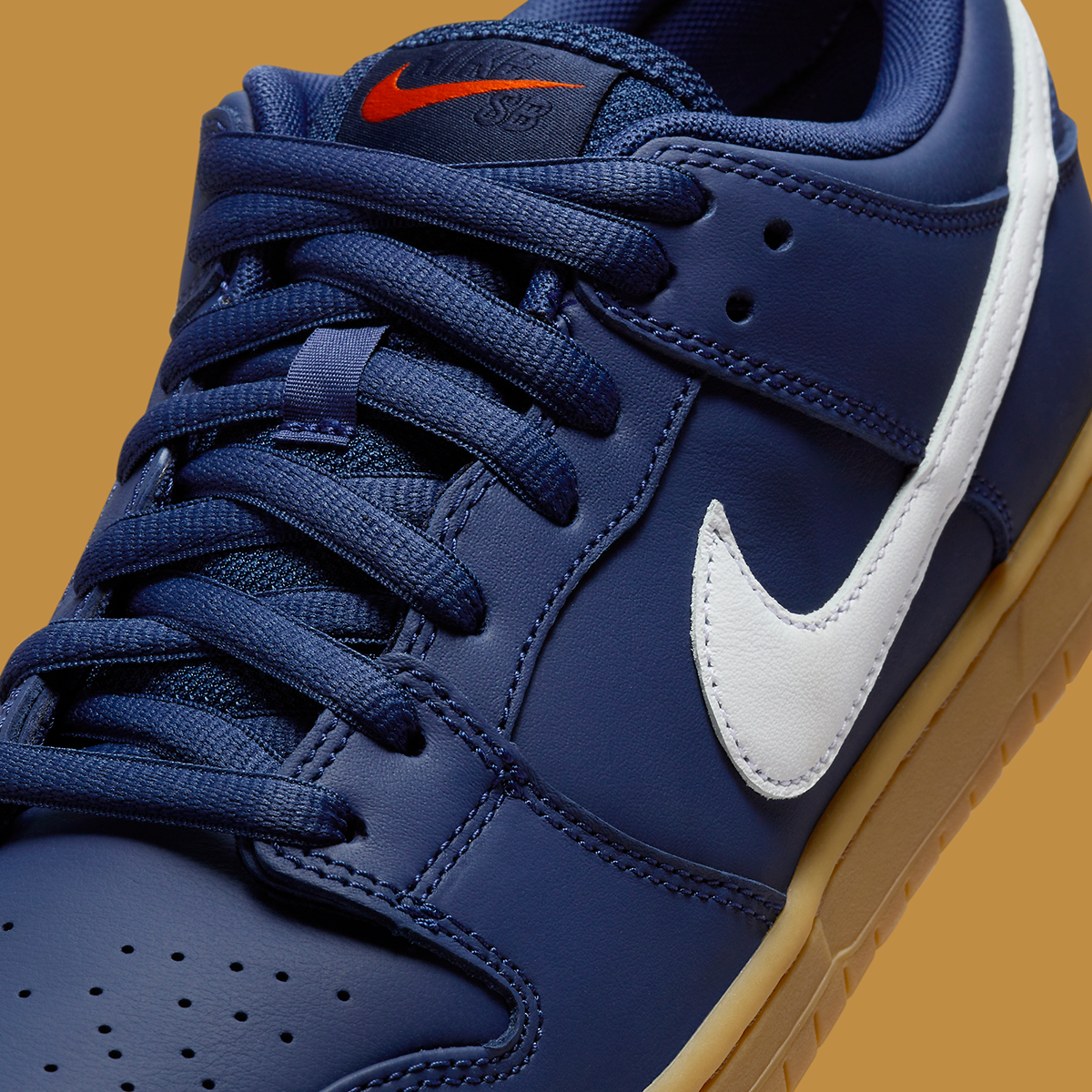 Nike Sb Dunk Low Navy Gum Orange Label Fj1674 400 5