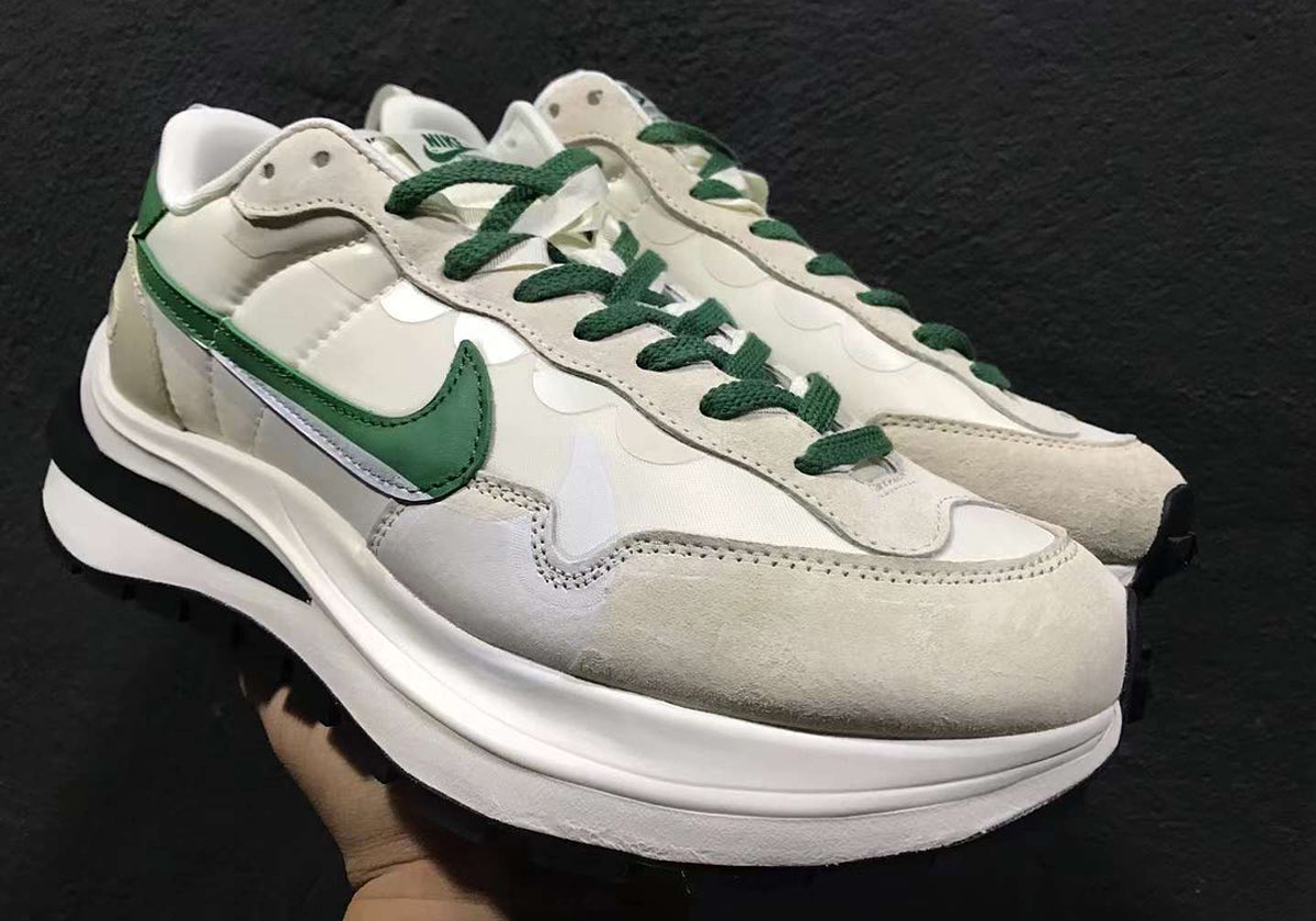 Sacai Nike Waffle White Green Black 2