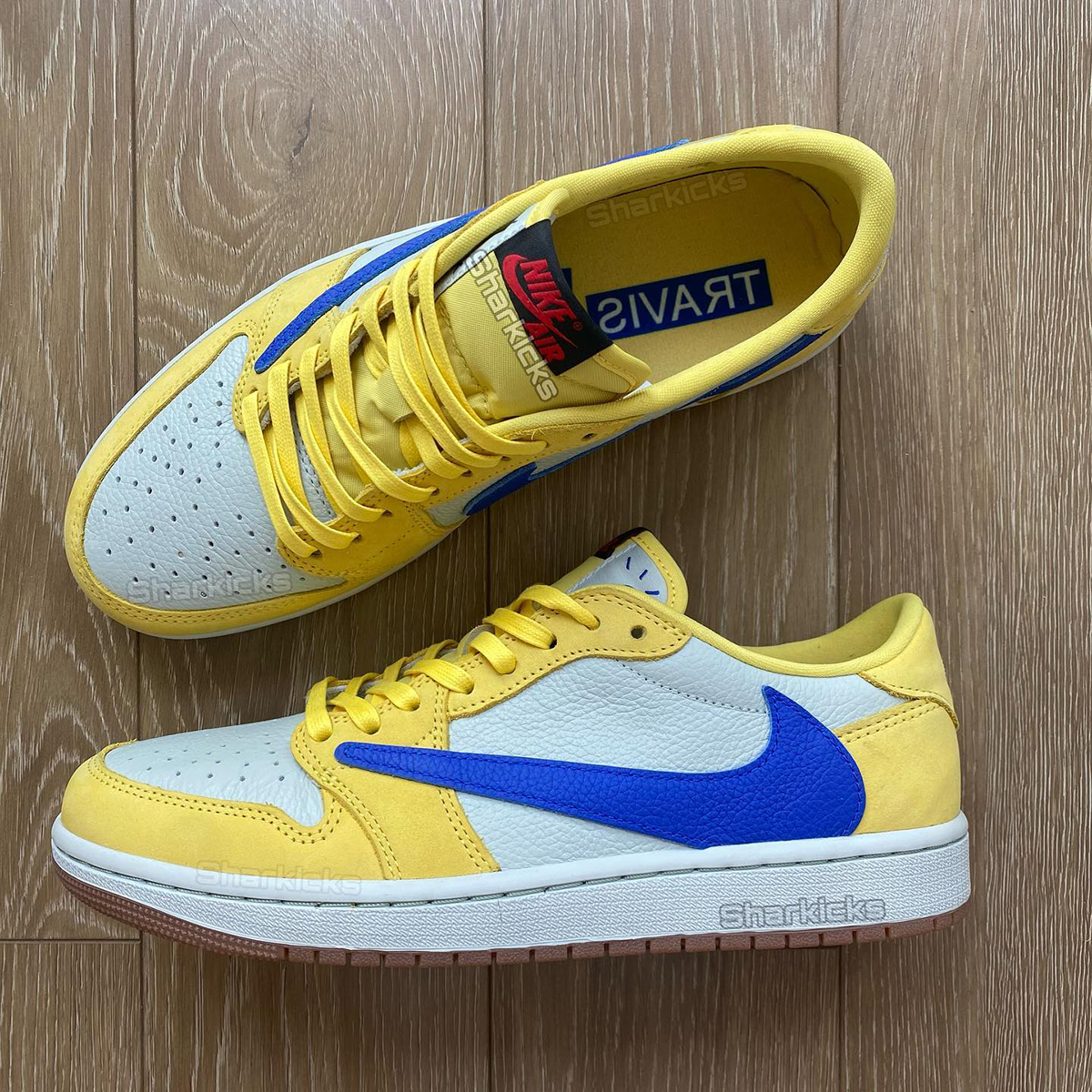 Travis Scott Jordan 1 Low Canary 4