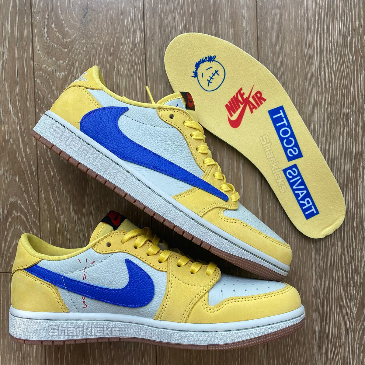 Travis Scott Jordan 1 Low Canary 9