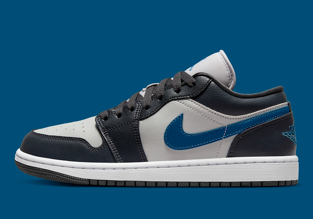 Air Jordan 1 Low Obsidian Grey French Blue 2