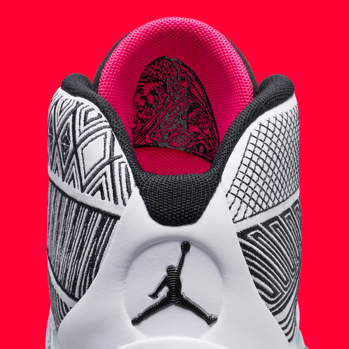 Air Jordan 38 Kids White Black Siren Red Dz3499 101 1