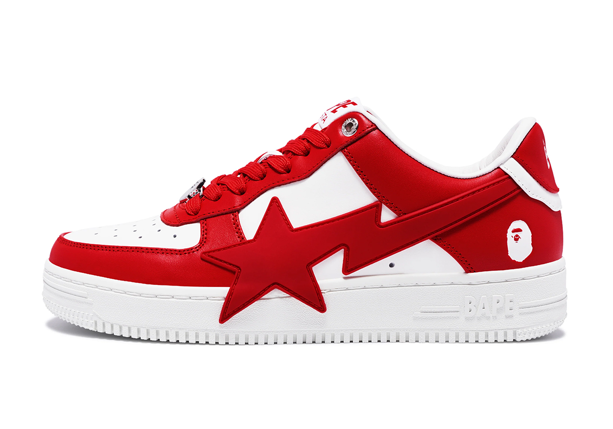 Bape Sta Oversized Red White 1