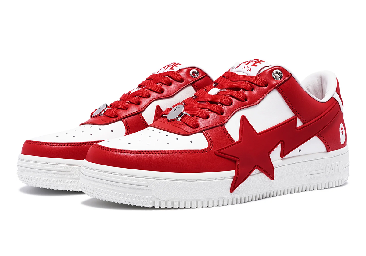 Bape Sta Oversized Red White 2