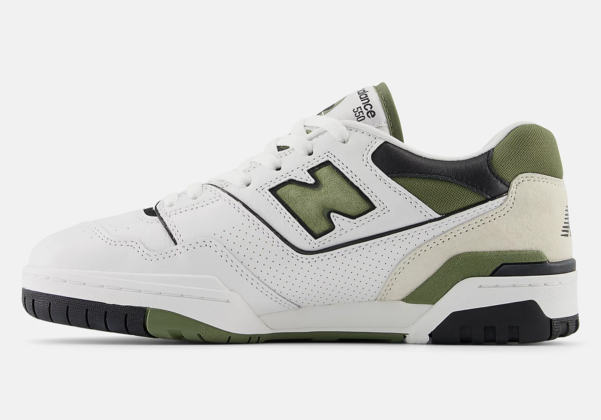 New Balance 550 White Dark Olivine Bb550dob 3