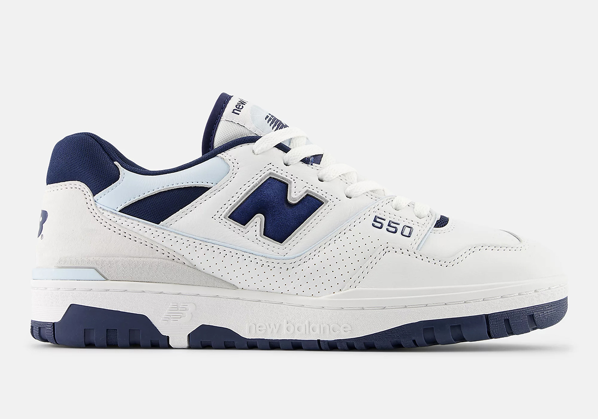 New Balance 550 White Nb Navy Quarry Blue Bb550nqb 2