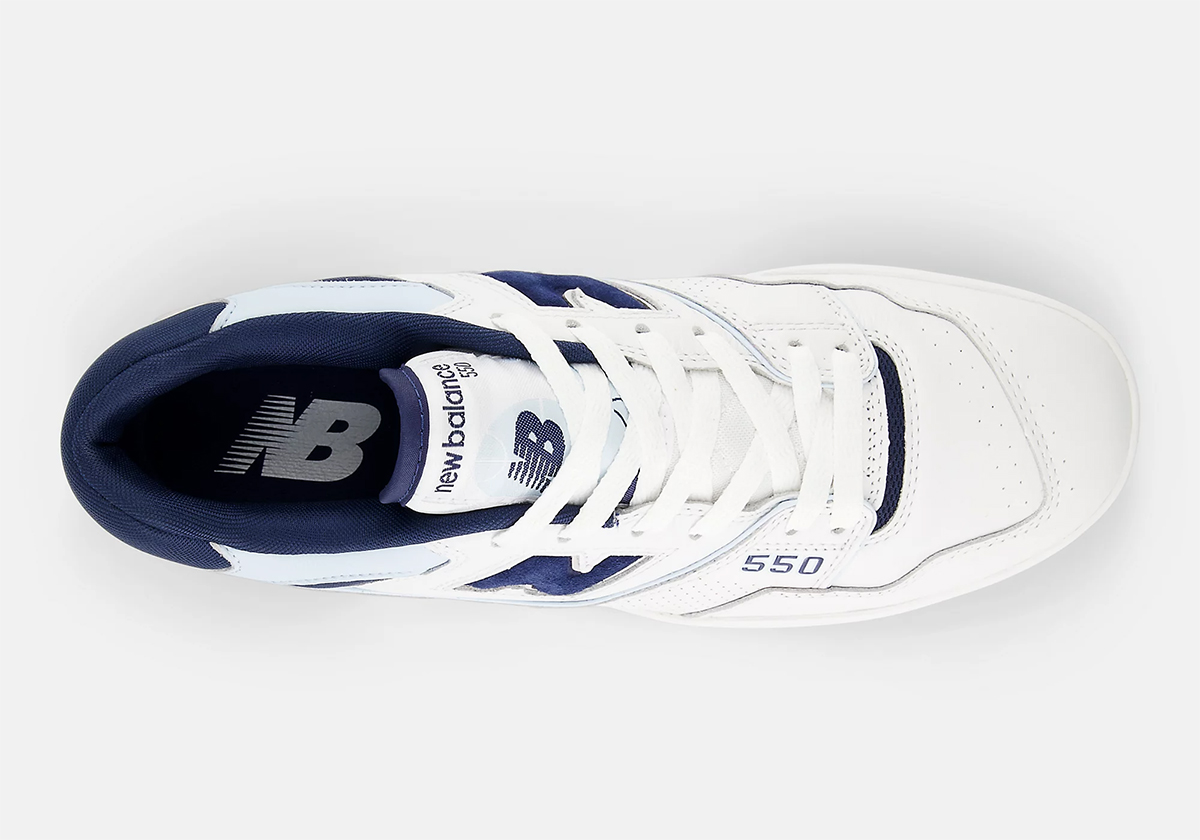 New Balance 550 White Nb Navy Quarry Blue Bb550nqb 4