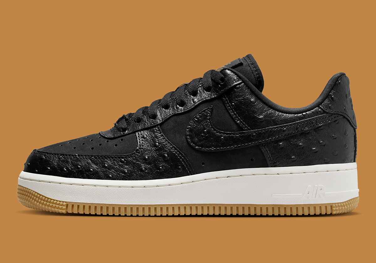 Nike Air Force 1 Low Black Ostrich Dz2708 002 2
