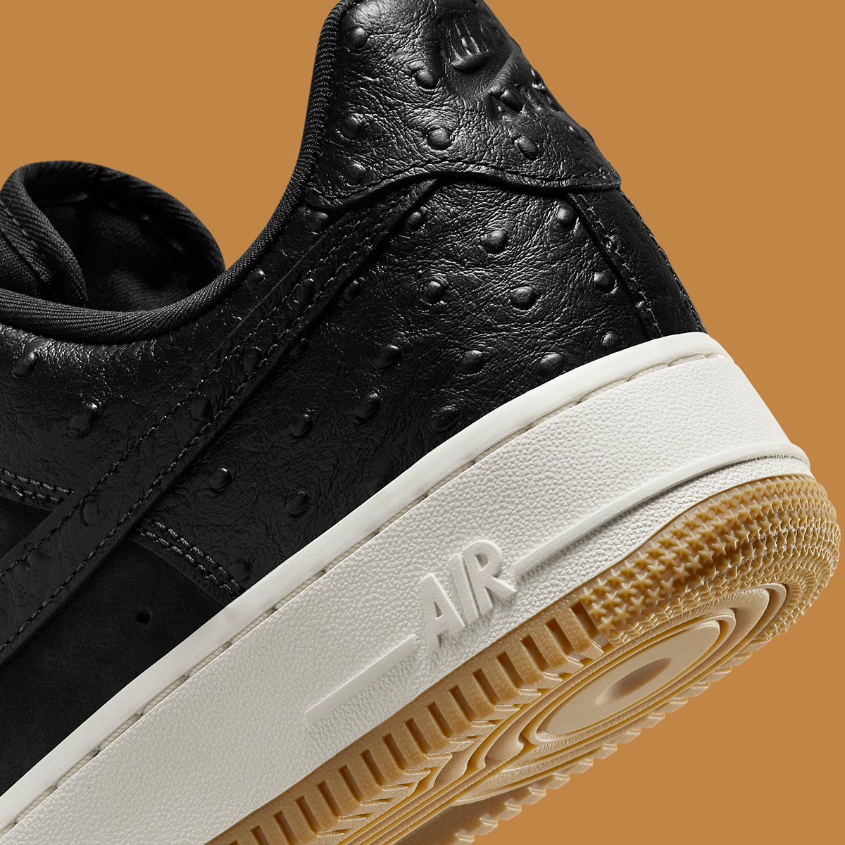 Nike Air Force 1 Low Black Ostrich Dz2708 002 3