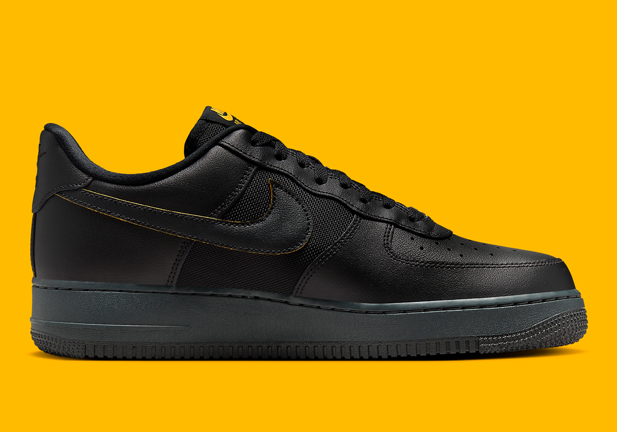 Nike Air Force 1 Low Black University Gold Dark Smoke Grey Fz4617 001 5