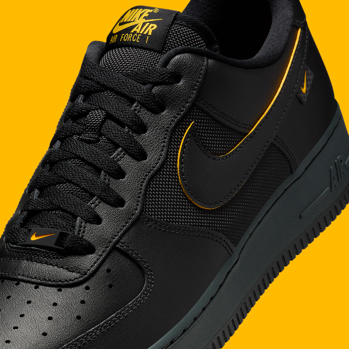 Nike Air Force 1 Low Black University Gold Dark Smoke Grey Fz4617 001 8