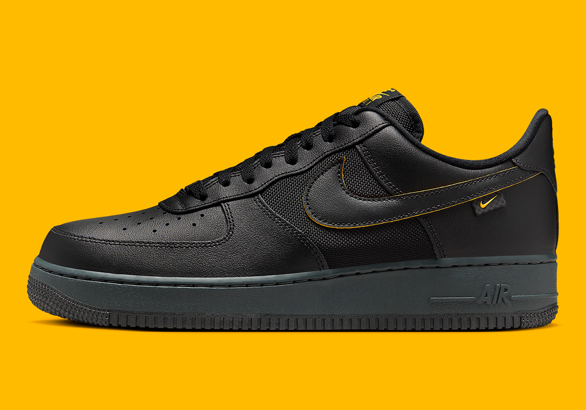 Nike Air Force 1 Low Black University Gold Dark Smoke Grey Fz4617 001 9