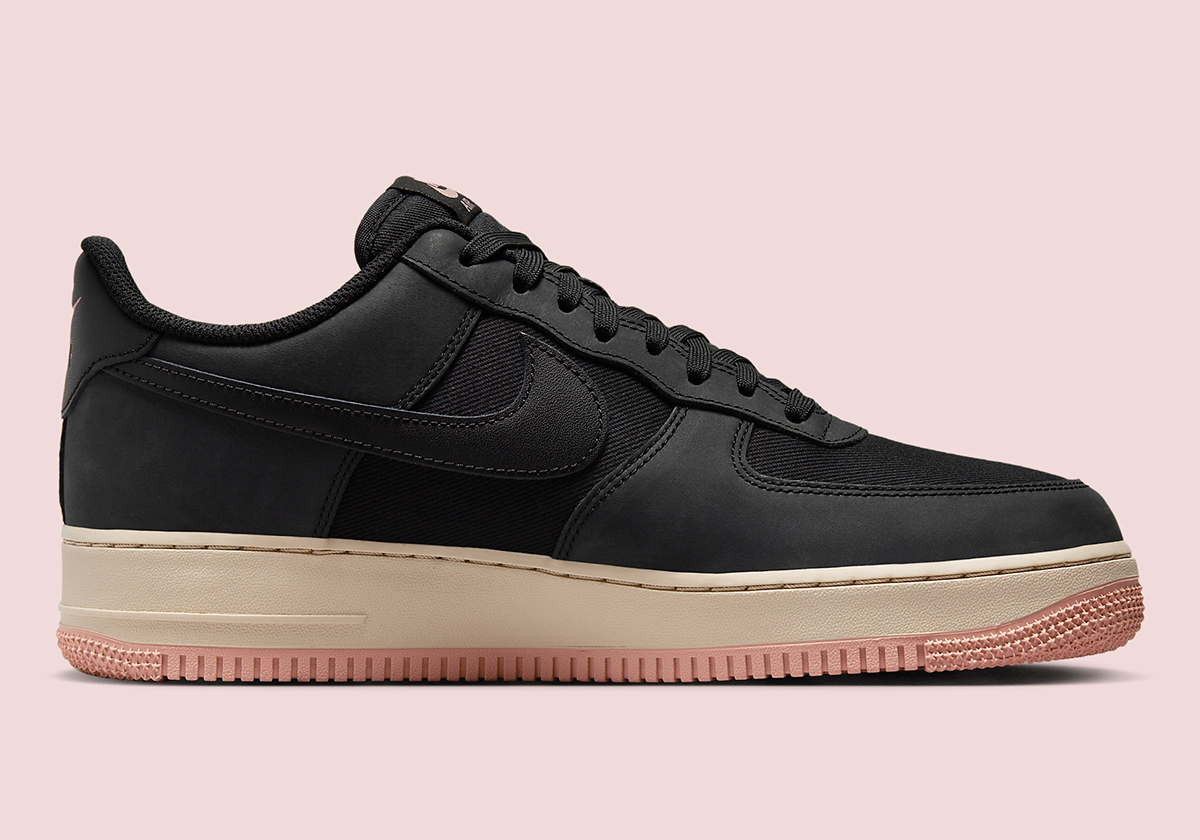 Nike Air Force 1 Low Premium Black Pink Fb8876 001 3