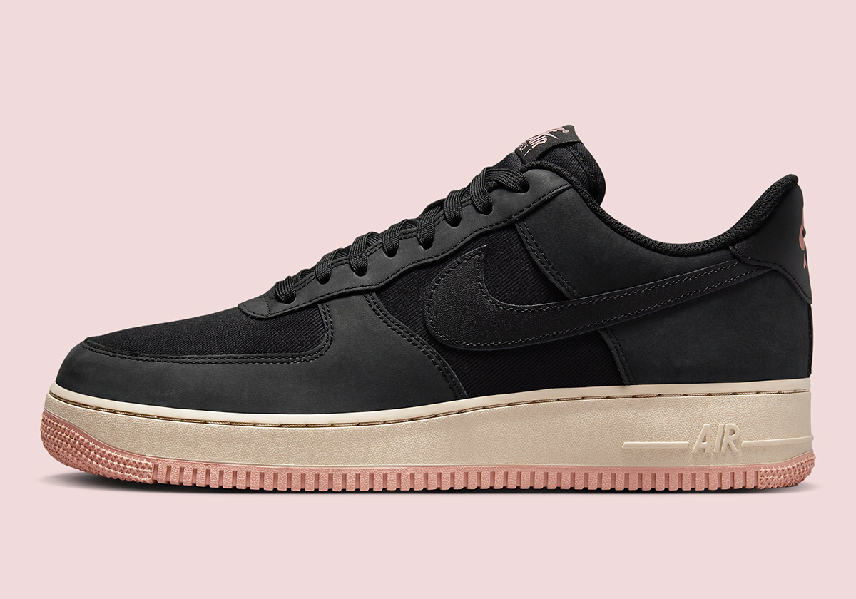 Nike Air Force 1 Low Premium Black Pink Fb8876 001 6