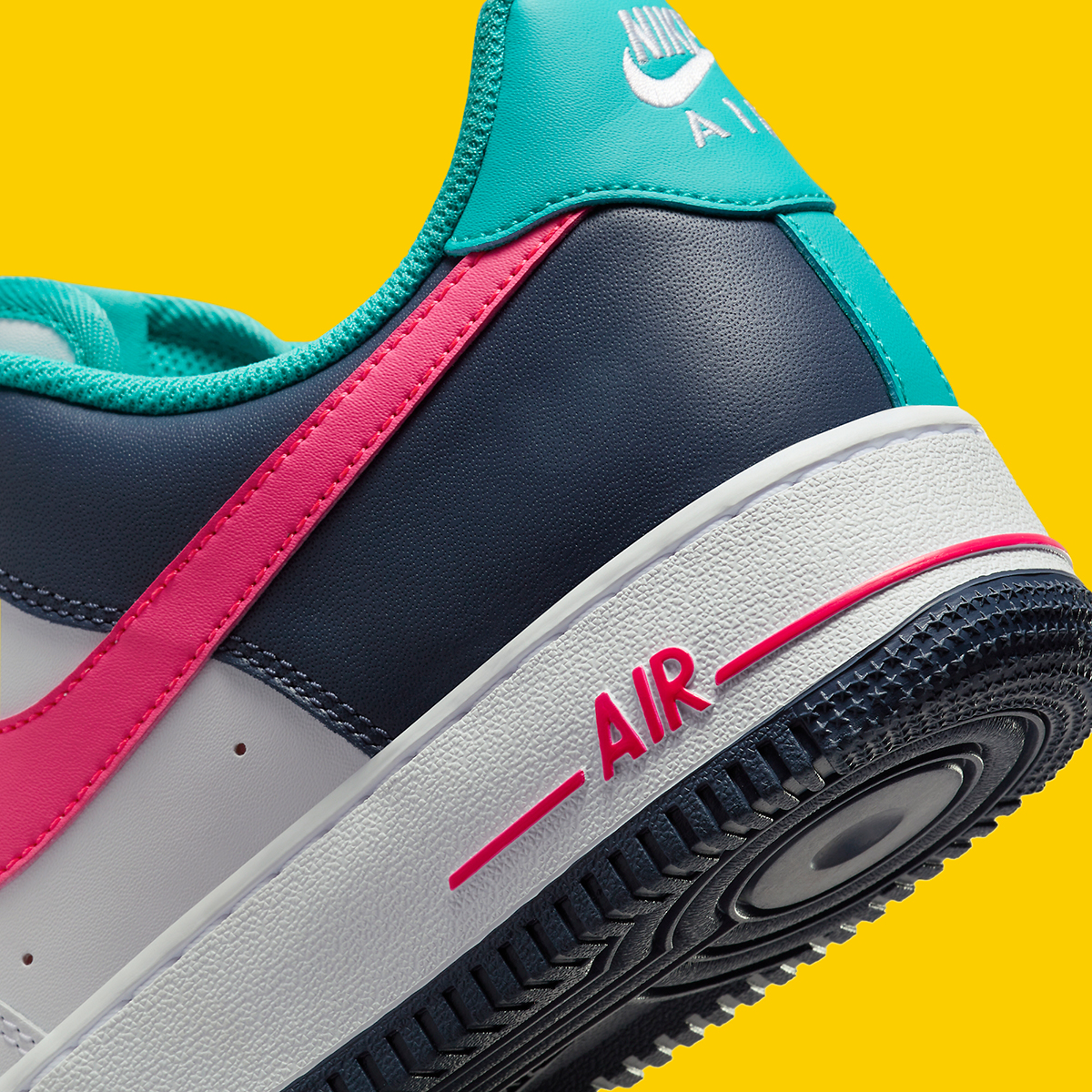 Nike Air Force 1 Low White Teal Fuchsia Gold Hf4849 100 6