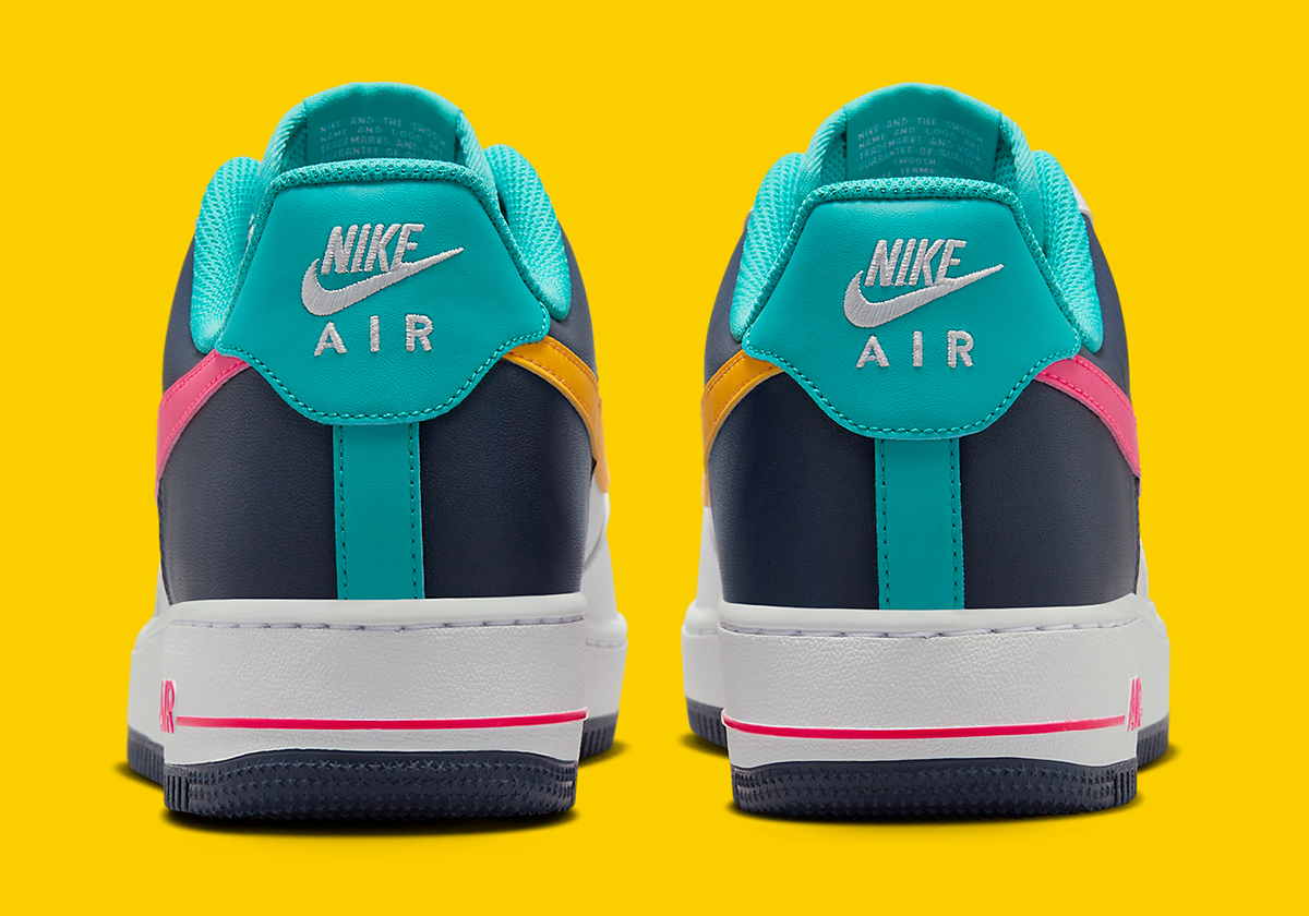 Nike Air Force 1 Low White Teal Fuchsia Gold Hf4849 100 7