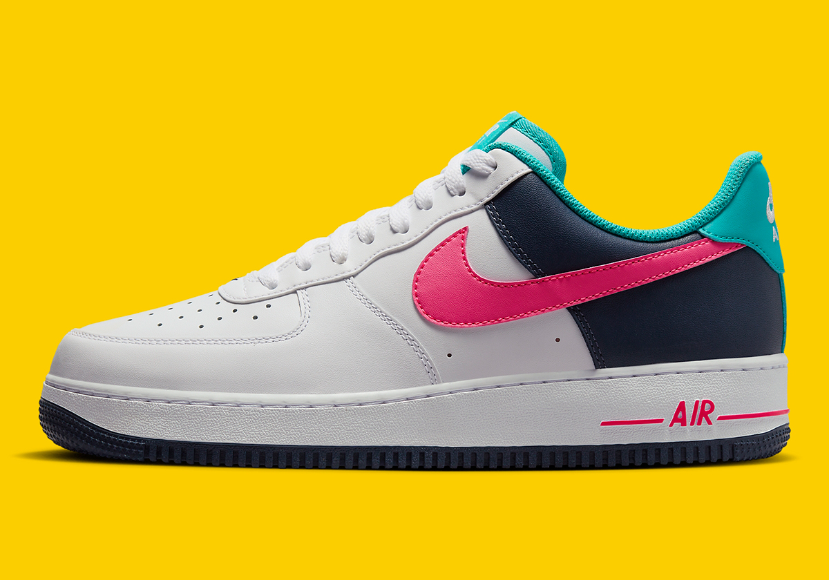 Nike Air Force 1 Low White Teal Fuchsia Gold Hf4849 100 9