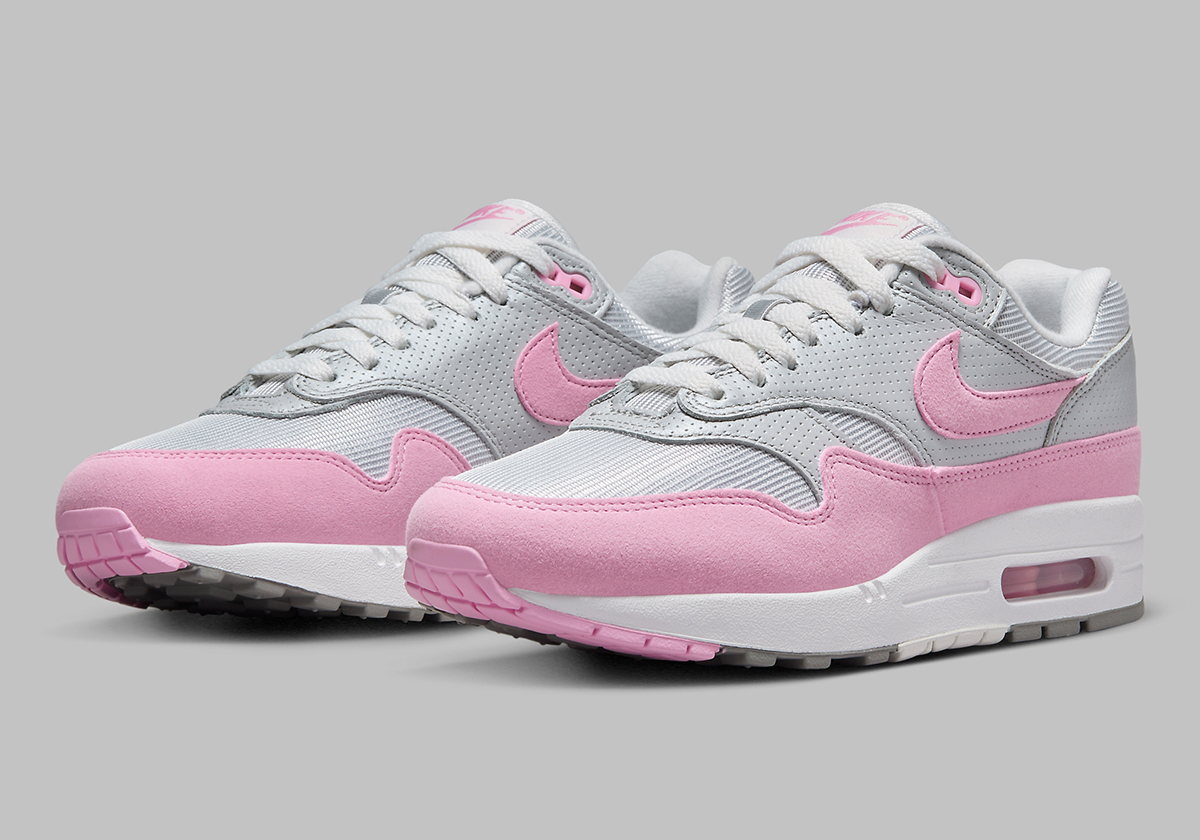 Nike Air Max 1 87 Metallic Platinum Pink Rise 2