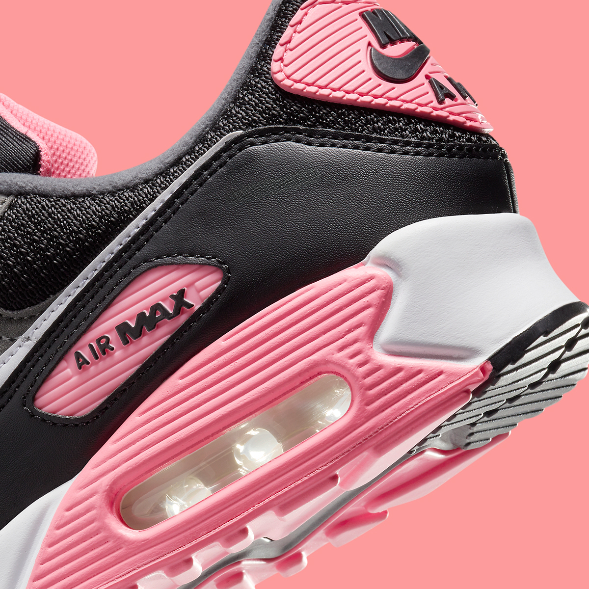 Nike Air Max 90 Black Grey Pink Hf9190 001 2