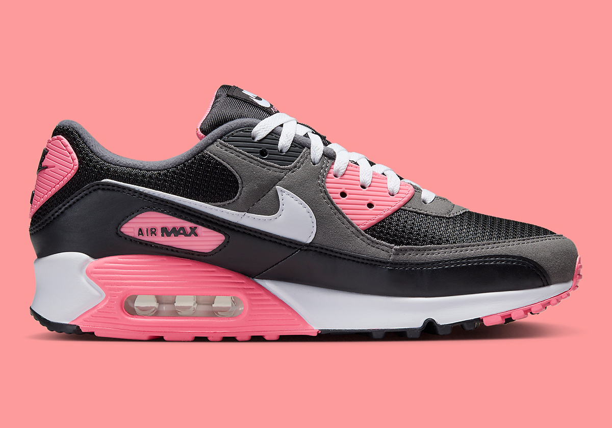 Nike Air Max 90 Black Grey Pink Hf9190 001 6