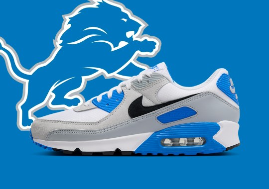 Nike Runs The Perfect Air Max 90 Play With “Detroit Lions” Colorway