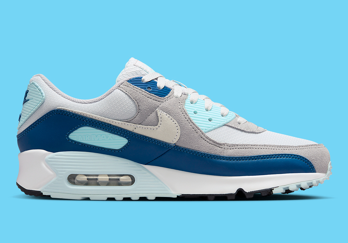 Nike Air Max 90 Pure Platinum Glacier Blue Fn6958 001 8