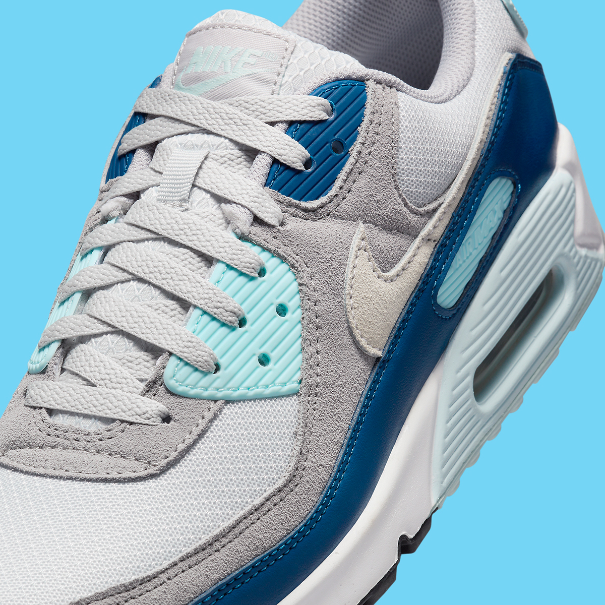 Nike Air Max 90 Pure Platinum Glacier Blue Fn6958 001 9